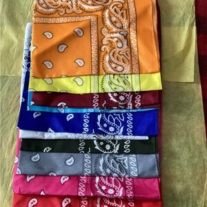 Colorful Paisley Bandana Set ( Mixed Colors)